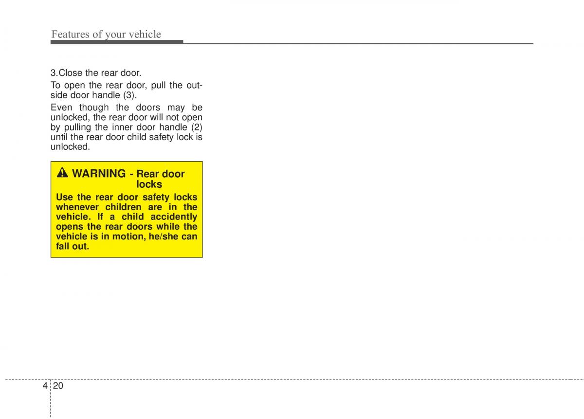 KIA Rio Pride UB owners manual / page 91