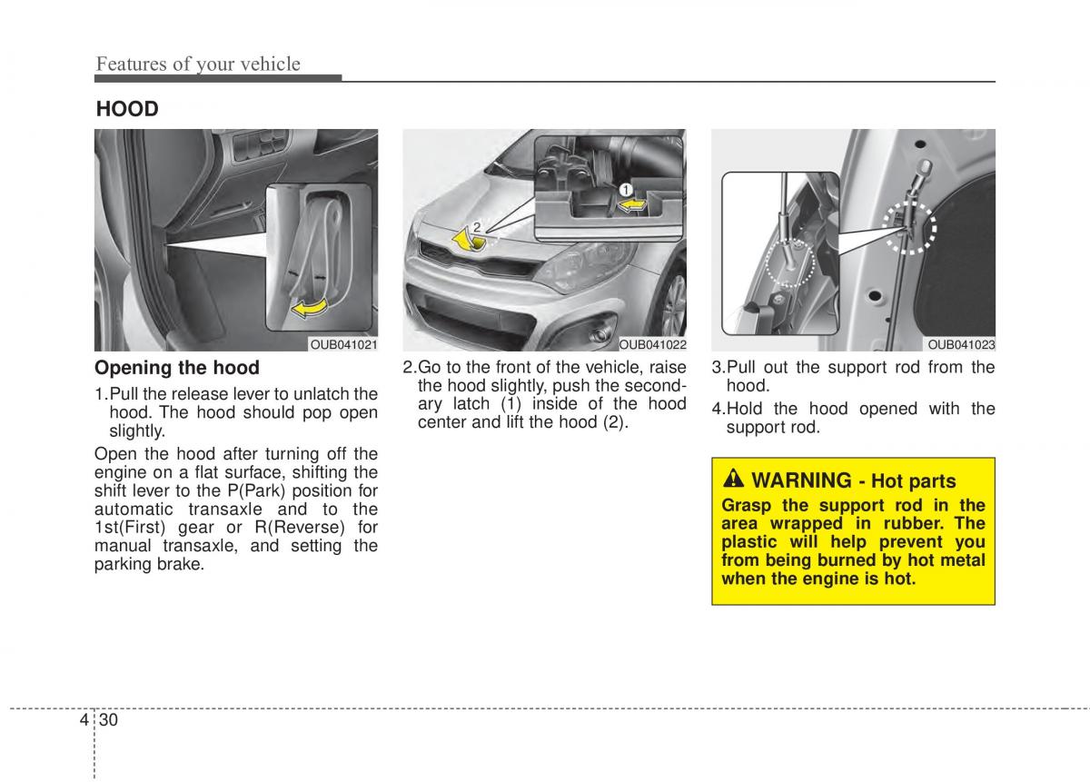 KIA Rio Pride UB owners manual / page 101