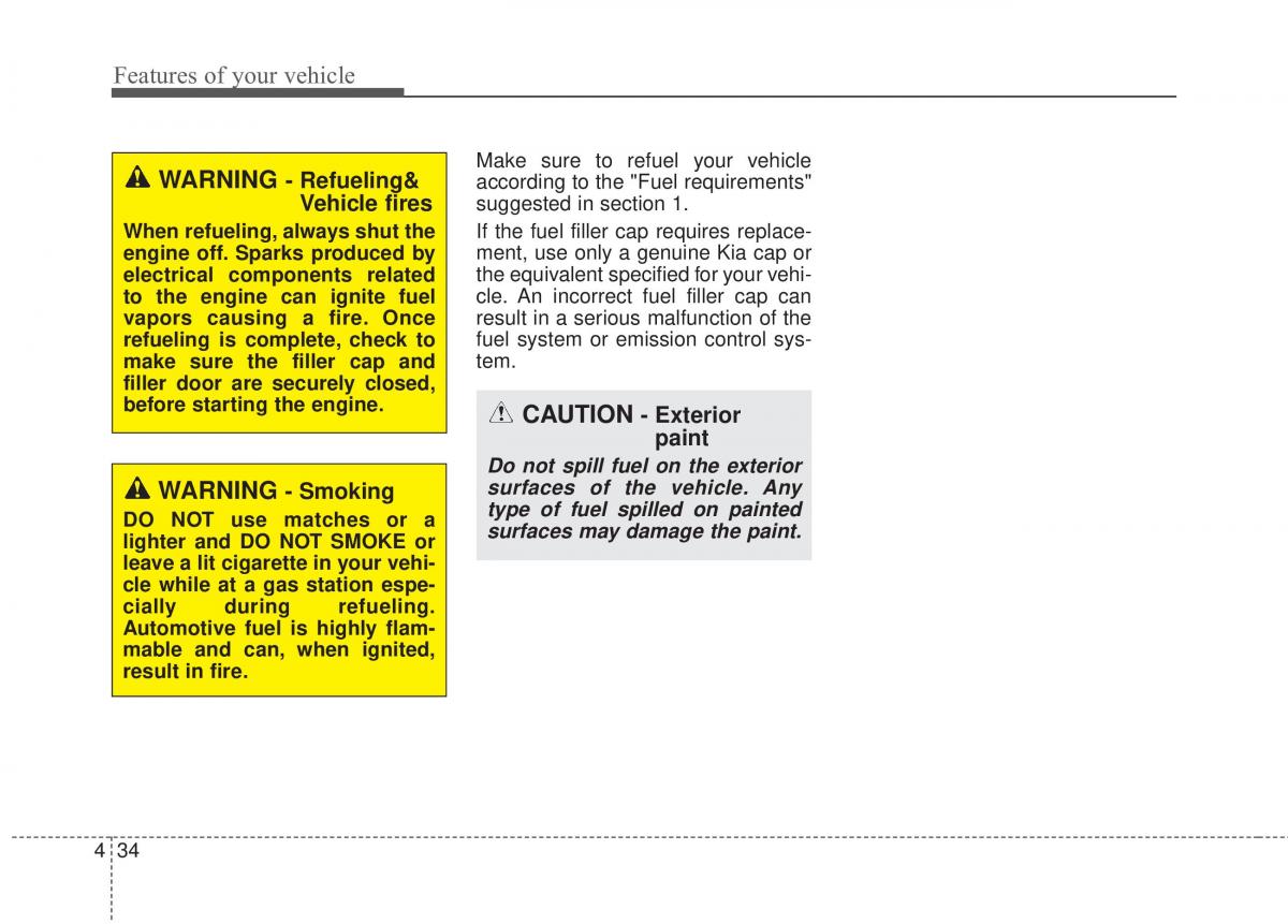 KIA Rio Pride UB owners manual / page 105