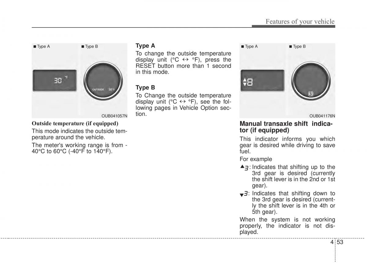 KIA Rio Pride UB owners manual / page 124