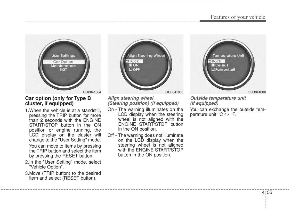 KIA Rio Pride UB owners manual / page 126