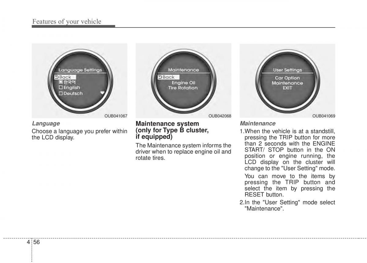 KIA Rio Pride UB owners manual / page 127