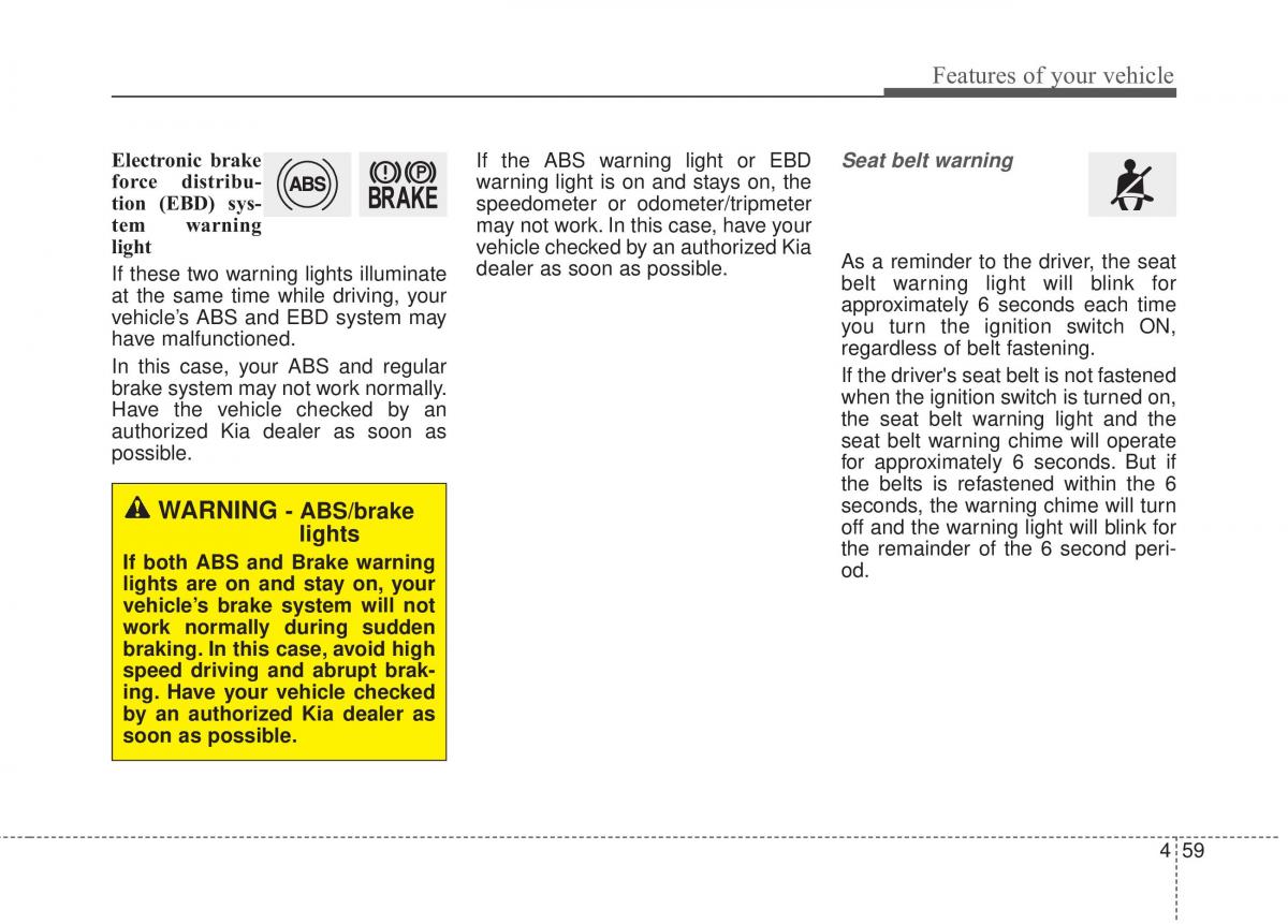 KIA Rio Pride UB owners manual / page 130