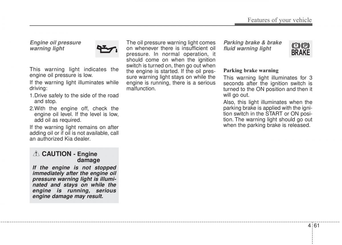 KIA Rio Pride UB owners manual / page 132