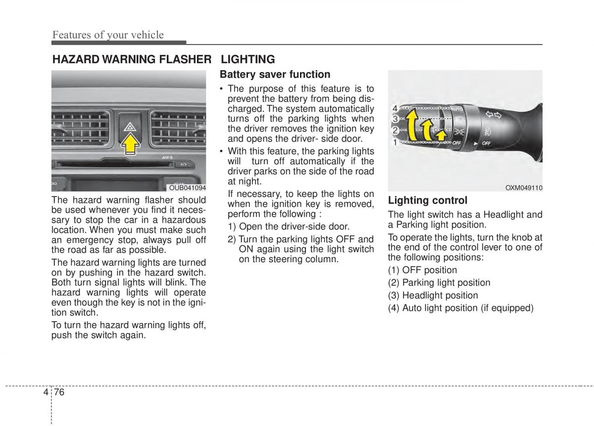 KIA Rio Pride UB owners manual / page 147