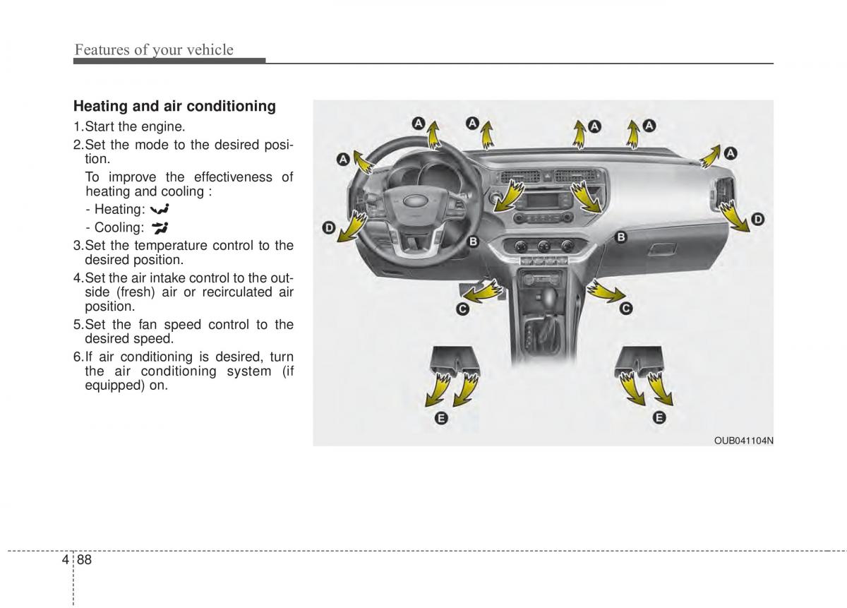 KIA Rio Pride UB owners manual / page 159