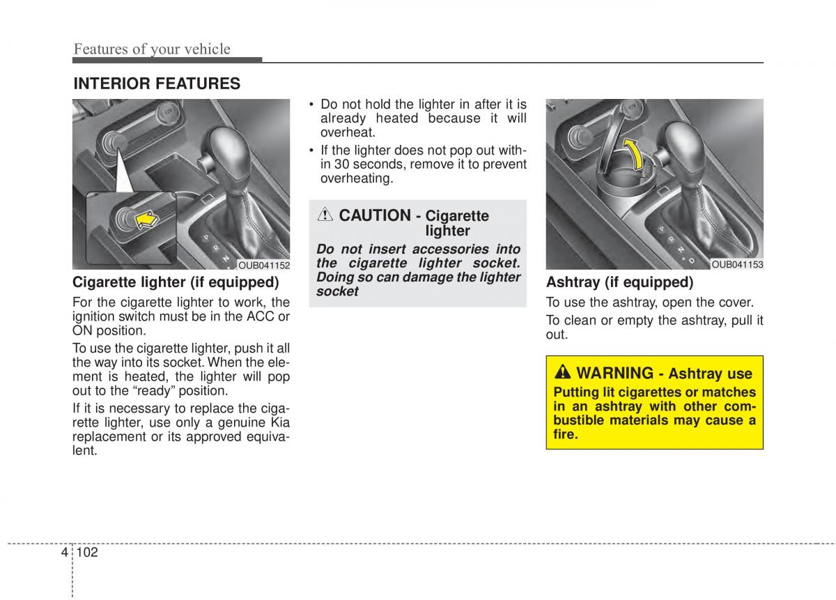 KIA Rio Pride UB owners manual / page 173