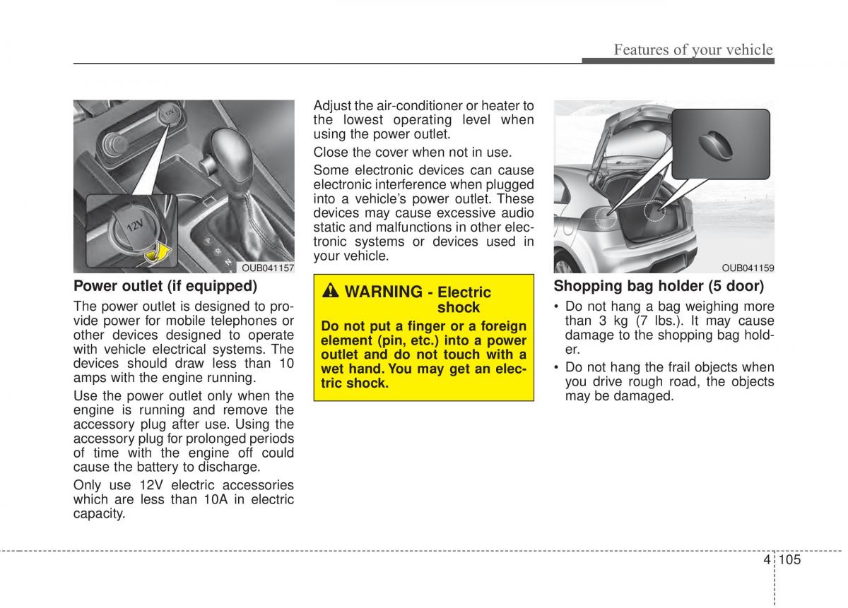 KIA Rio Pride UB owners manual / page 176