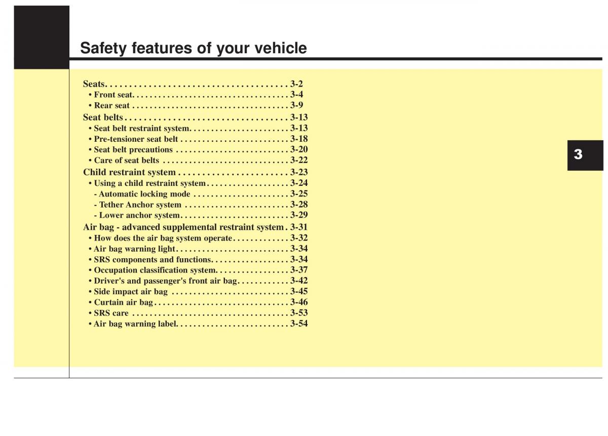 KIA Rio Pride UB owners manual / page 18