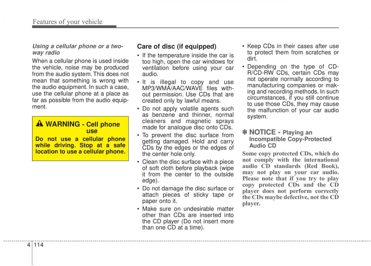 KIA Rio Pride UB owners manual / page 185