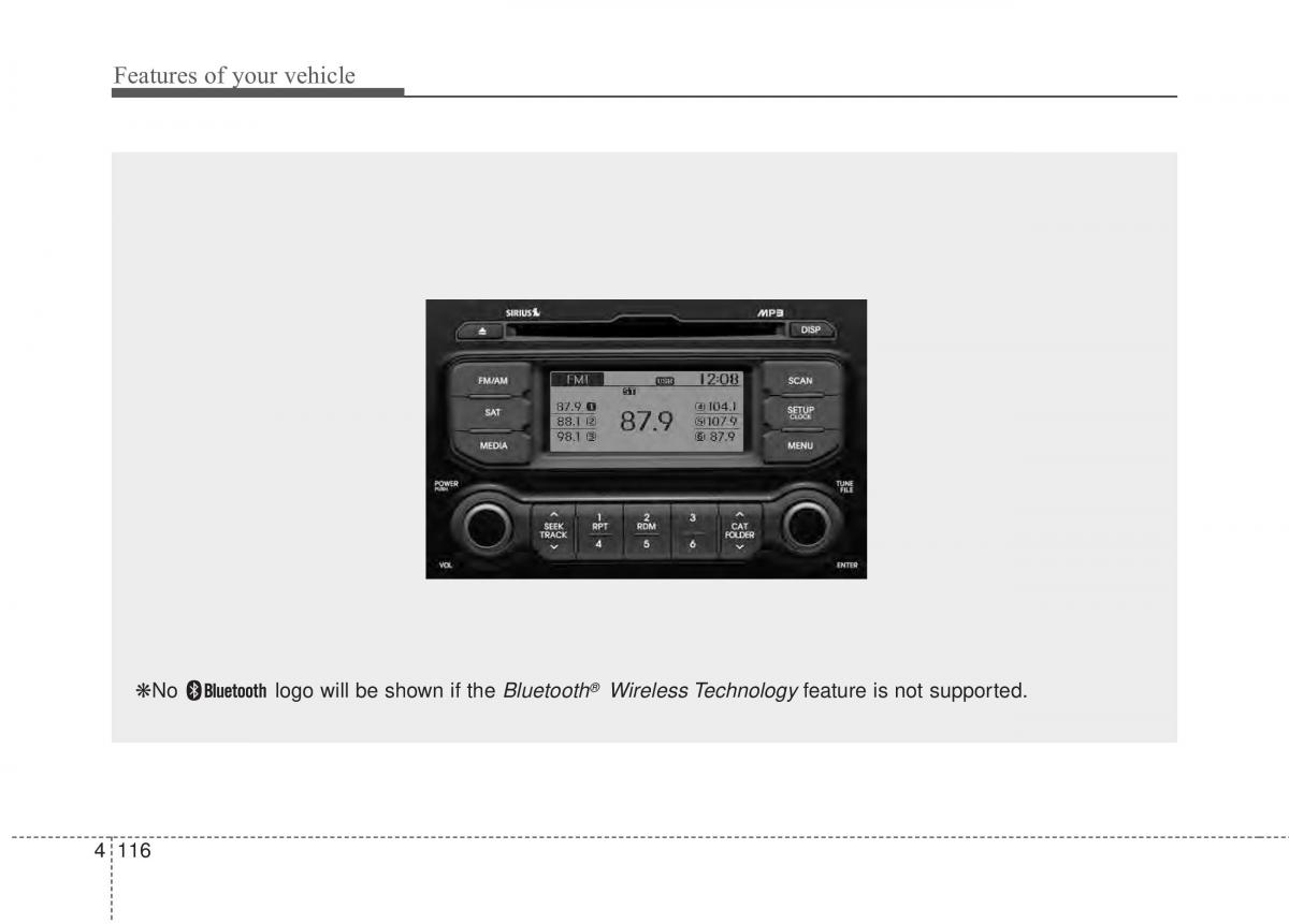 KIA Rio Pride UB owners manual / page 187