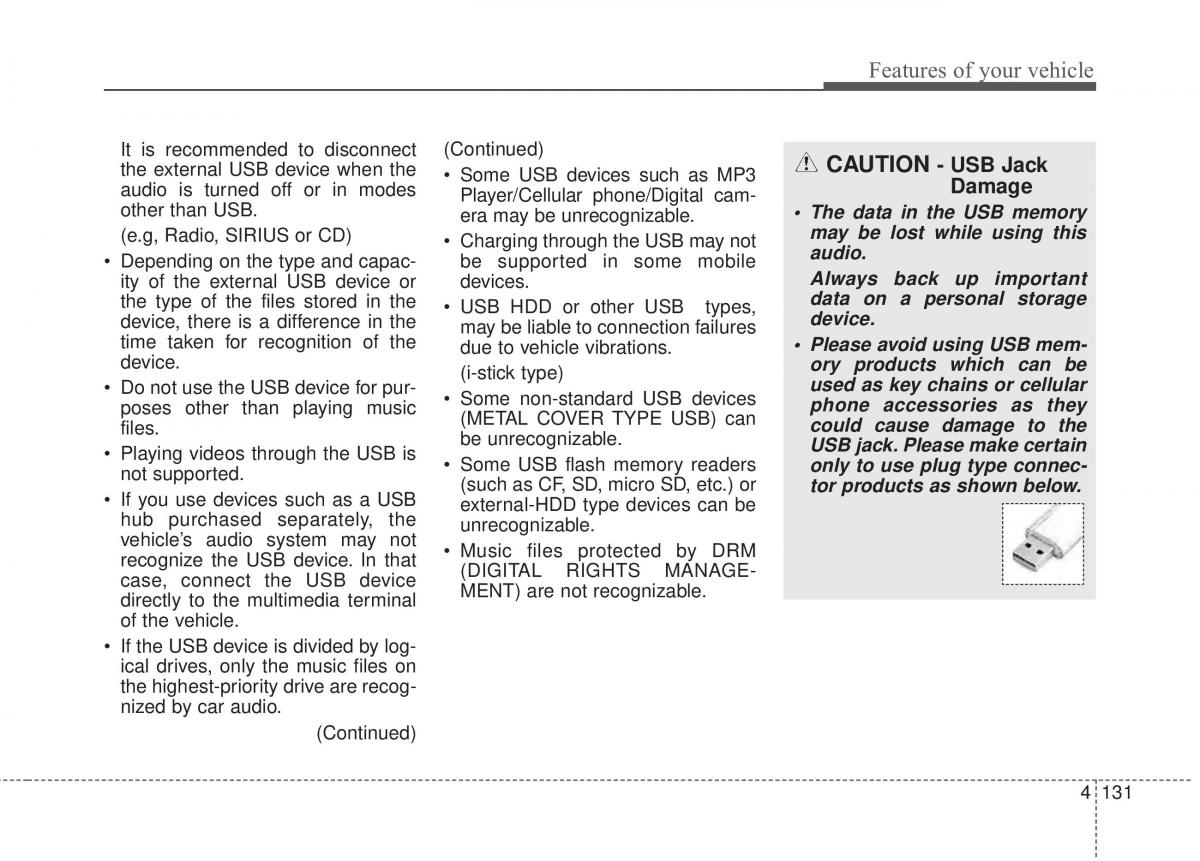 KIA Rio Pride UB owners manual / page 202