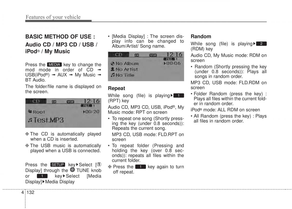 KIA Rio Pride UB owners manual / page 203