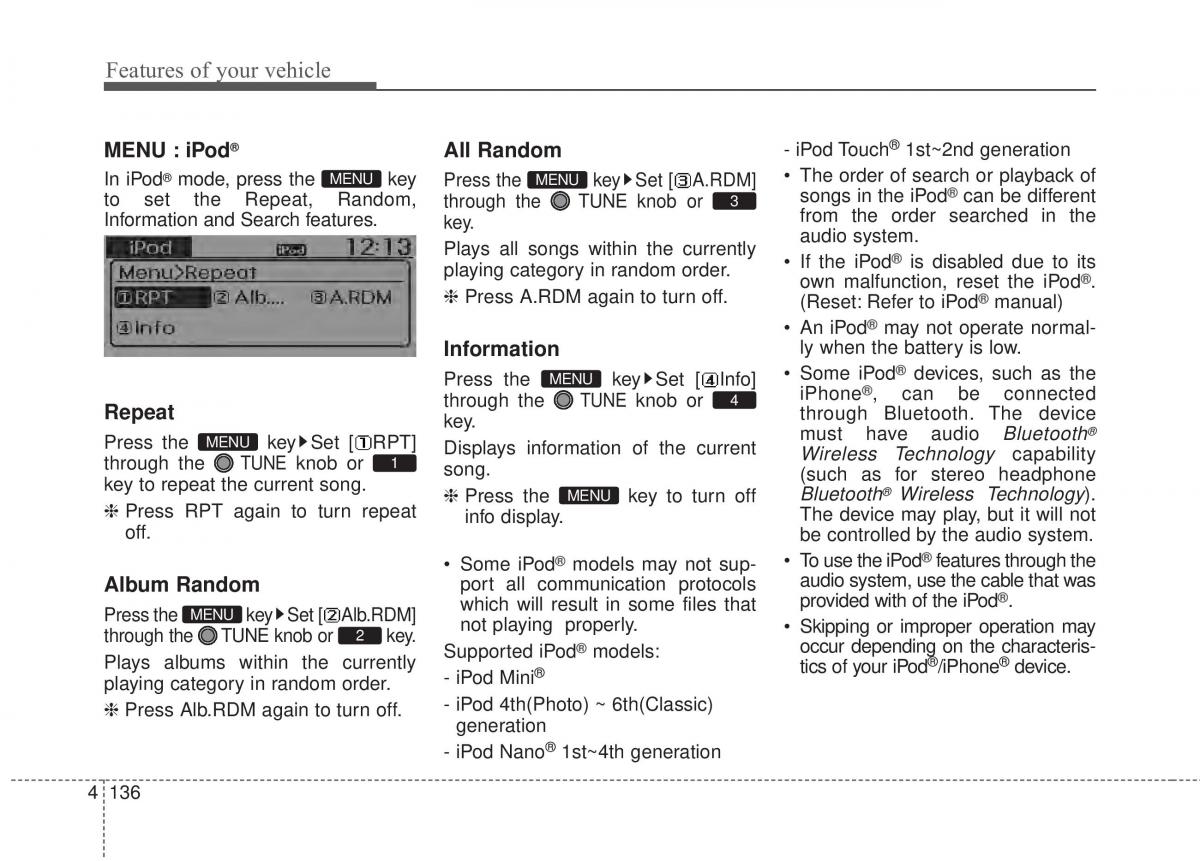 KIA Rio Pride UB owners manual / page 207