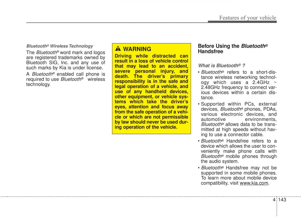 KIA Rio Pride UB owners manual / page 214