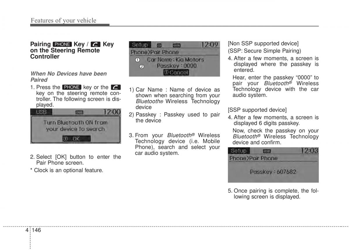 KIA Rio Pride UB owners manual / page 217