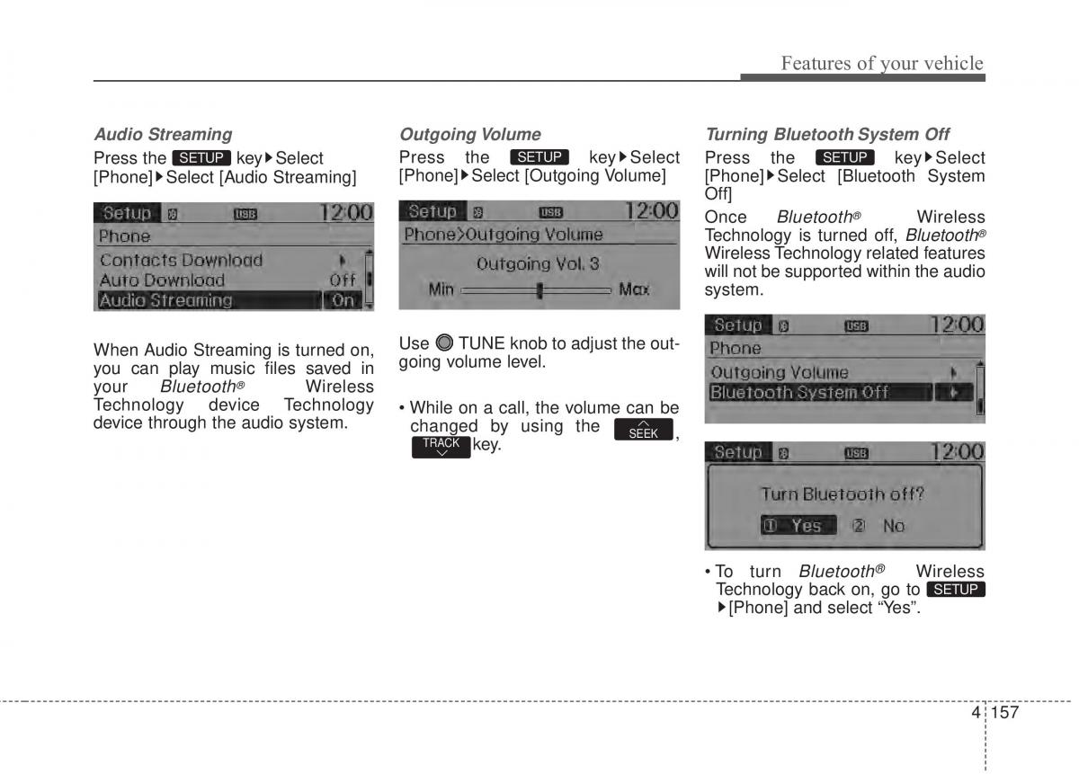 KIA Rio Pride UB owners manual / page 228