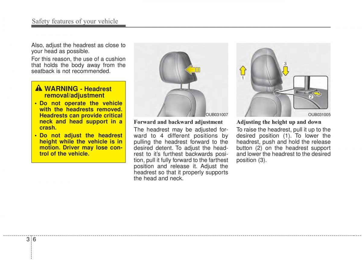 KIA Rio Pride UB owners manual / page 23