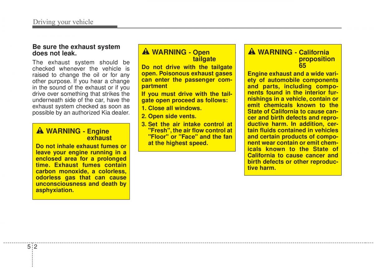 KIA Rio Pride UB owners manual / page 240