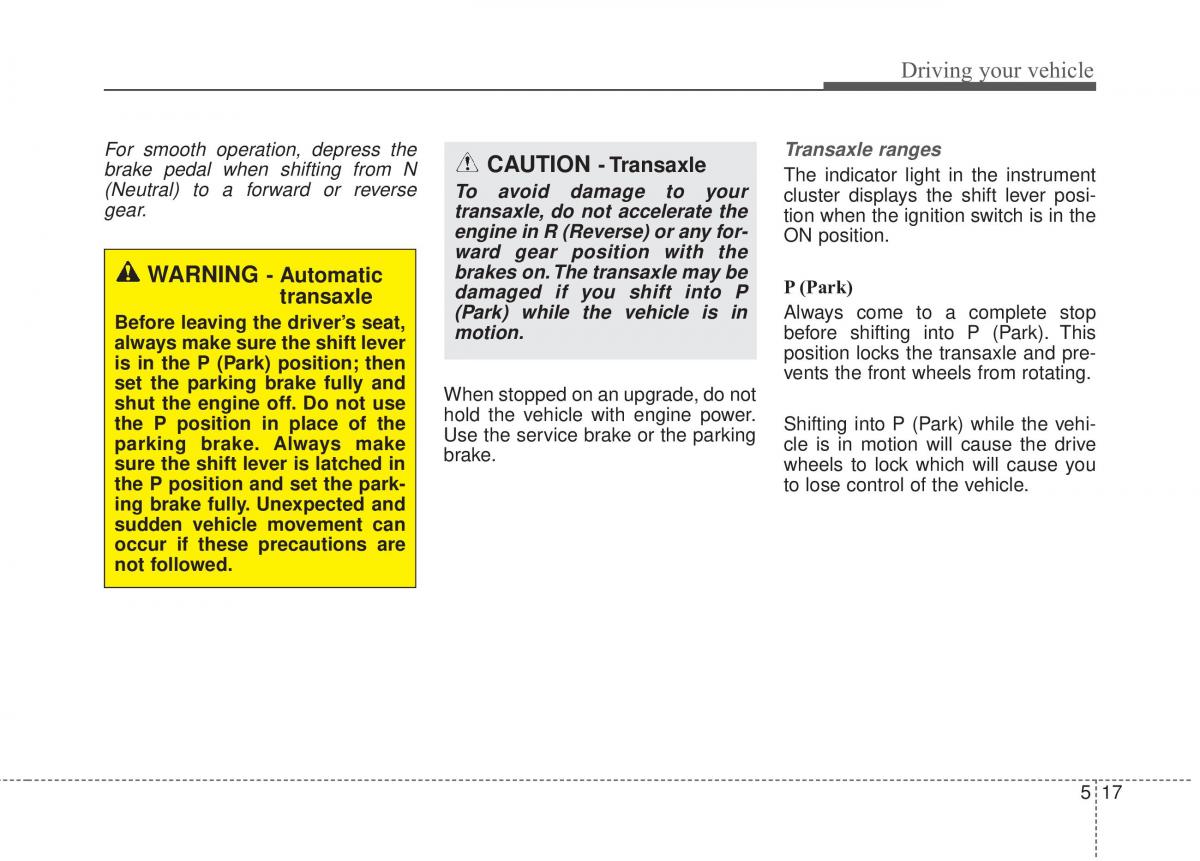 KIA Rio Pride UB owners manual / page 255