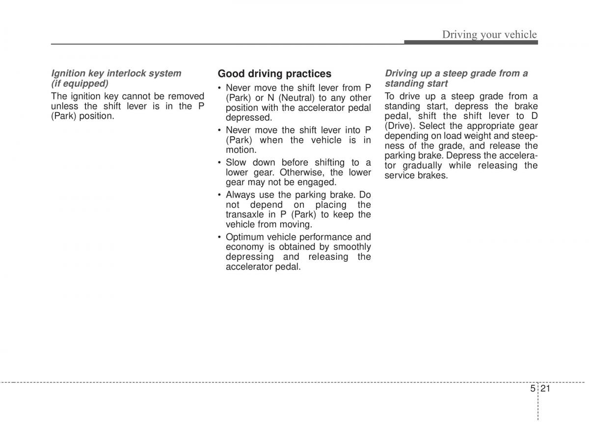 KIA Rio Pride UB owners manual / page 259