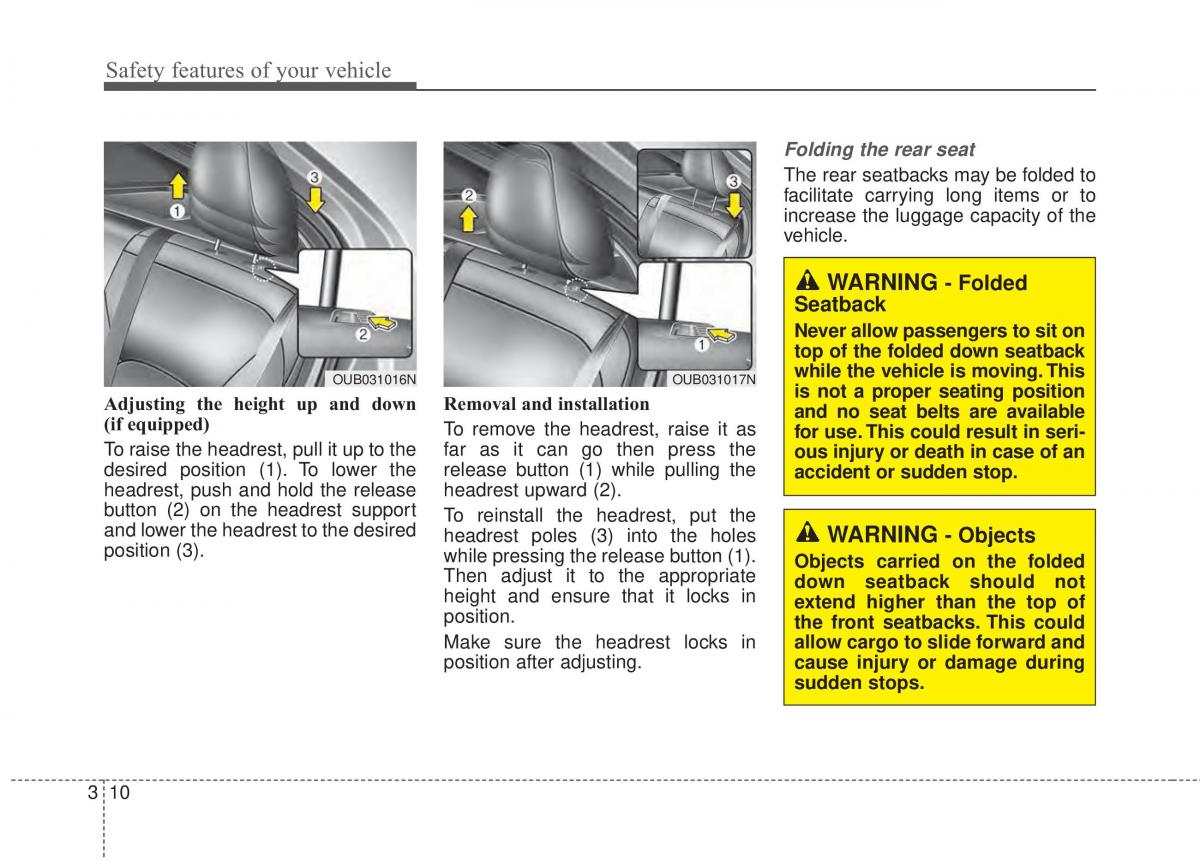 KIA Rio Pride UB owners manual / page 27