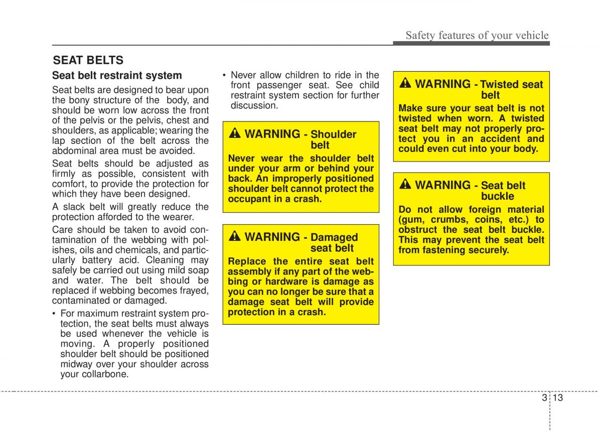 KIA Rio Pride UB owners manual / page 30