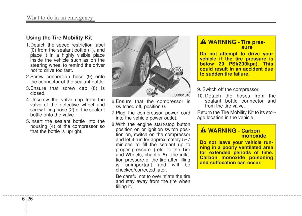 KIA Rio Pride UB owners manual / page 325