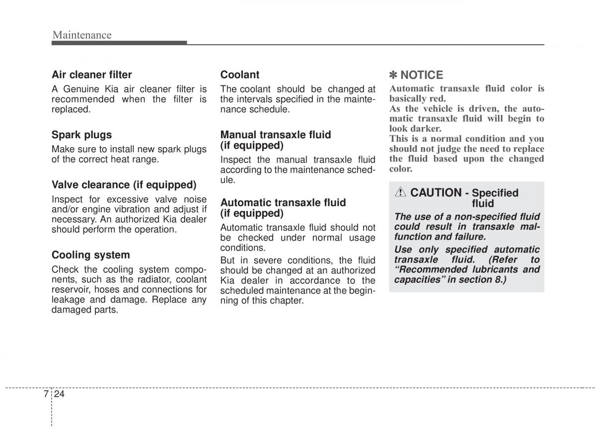 KIA Rio Pride UB owners manual / page 355