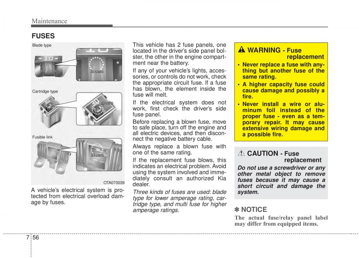 KIA Rio Pride UB owners manual / page 387