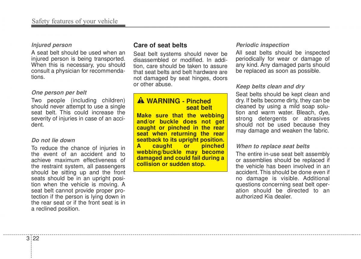 KIA Rio Pride UB owners manual / page 39