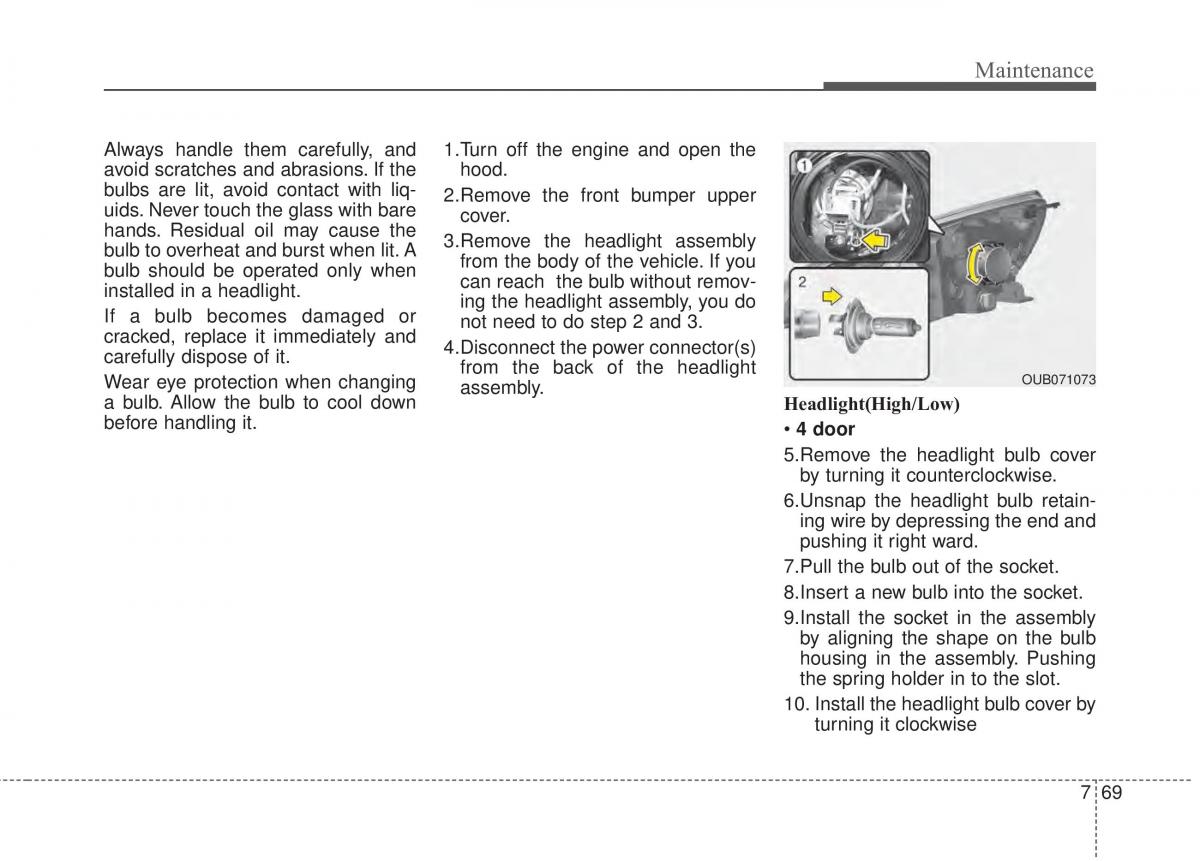 KIA Rio Pride UB owners manual / page 400