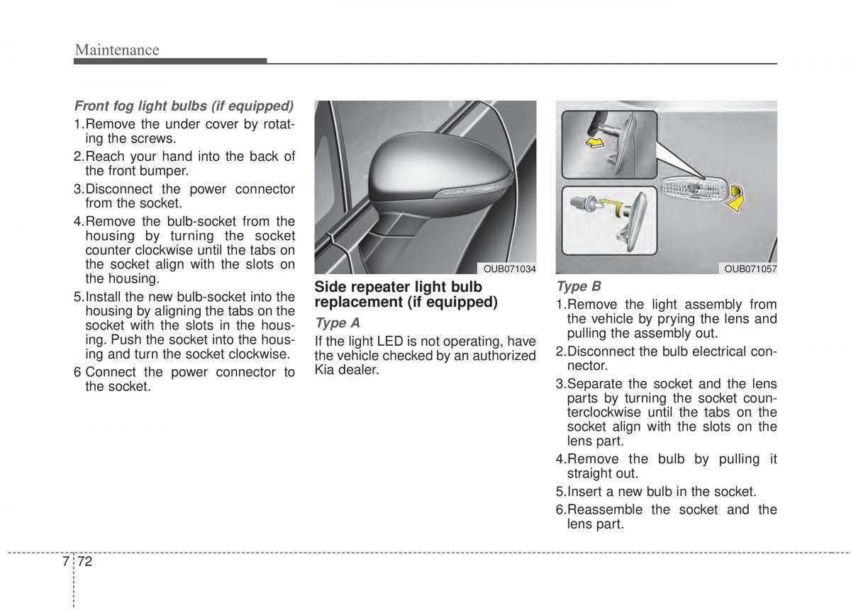 KIA Rio Pride UB owners manual / page 403