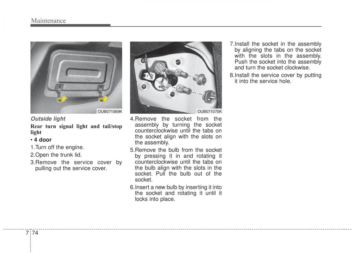 KIA Rio Pride UB owners manual / page 405