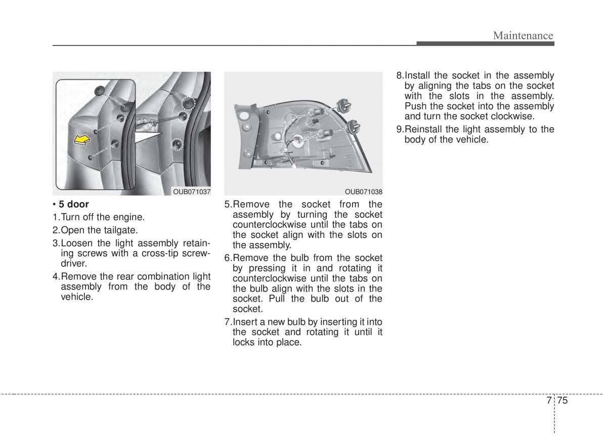 KIA Rio Pride UB owners manual / page 406