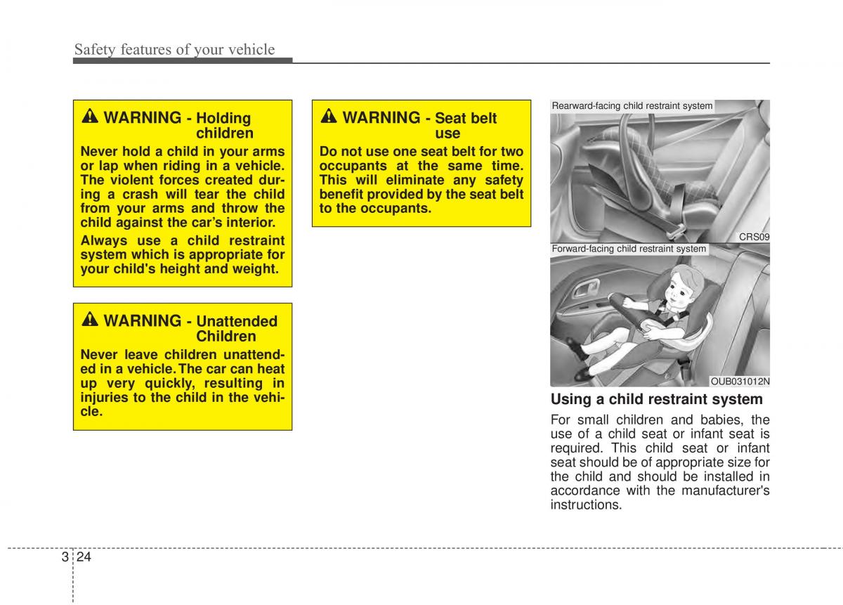 KIA Rio Pride UB owners manual / page 41