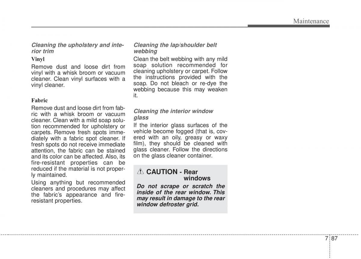 KIA Rio Pride UB owners manual / page 418