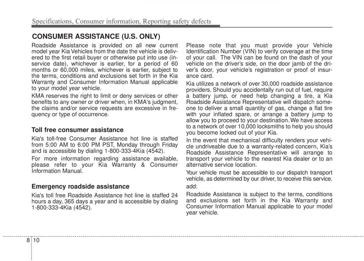 KIA Rio Pride UB owners manual / page 432