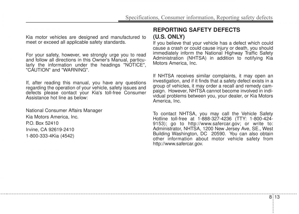 KIA Rio Pride UB owners manual / page 435