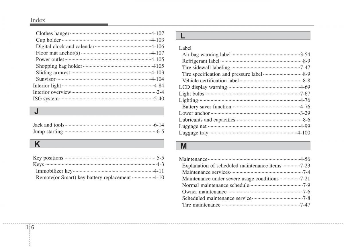 KIA Rio Pride UB owners manual / page 442