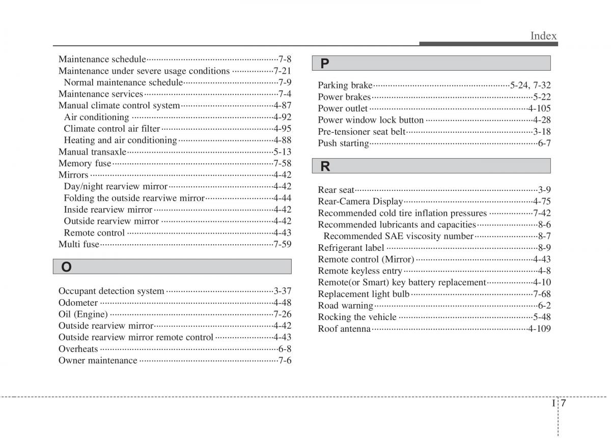 KIA Rio Pride UB owners manual / page 443