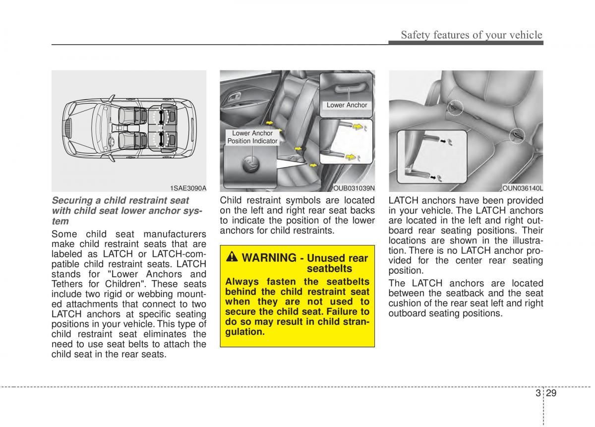 KIA Rio Pride UB owners manual / page 46