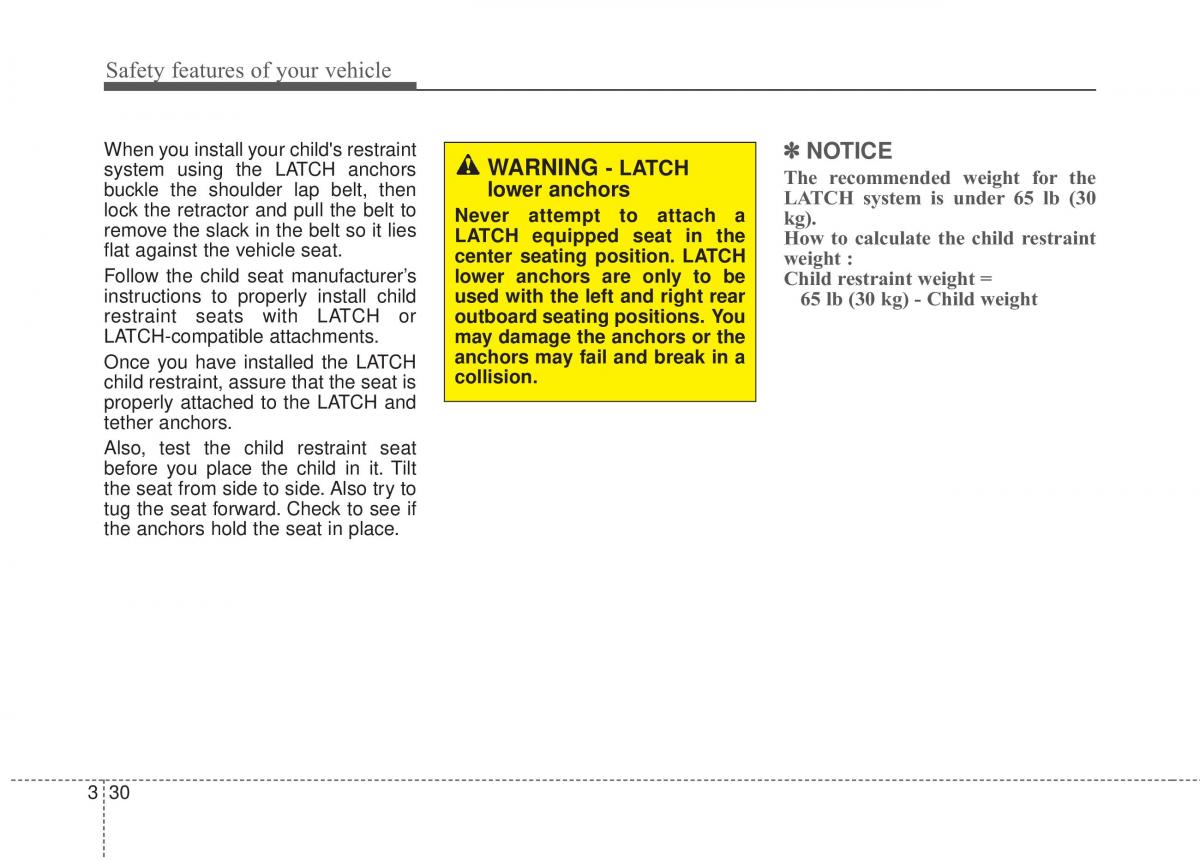 KIA Rio Pride UB owners manual / page 47