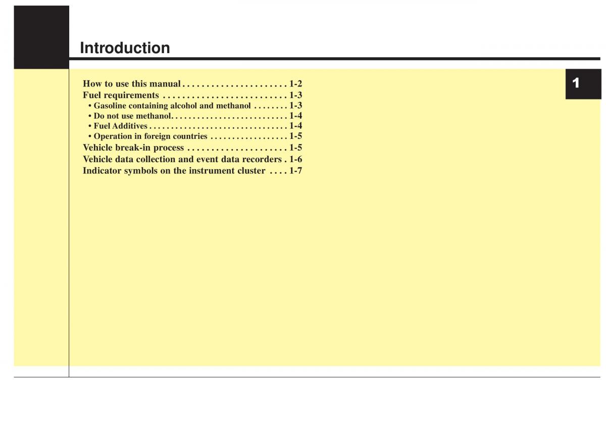 KIA Rio Pride UB owners manual / page 5