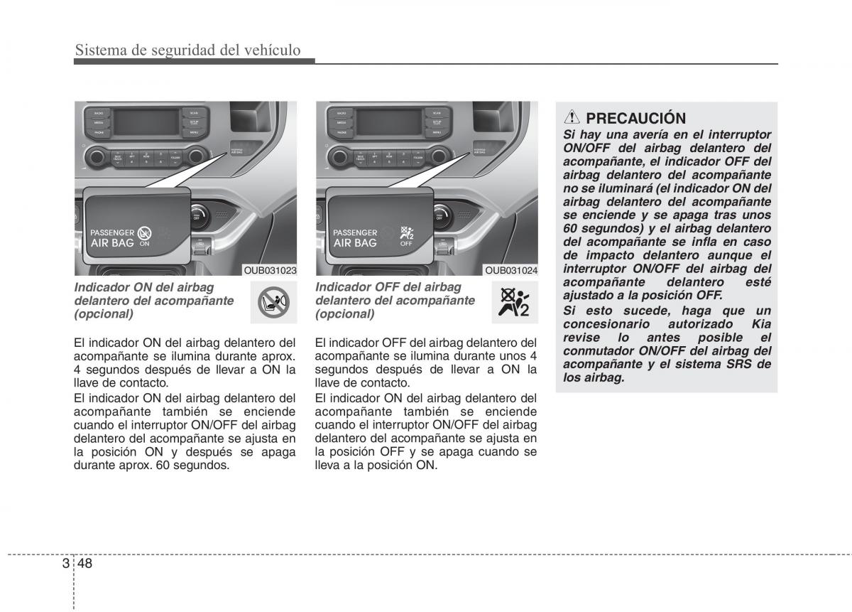 KIA Rio Pride UB manual del propietario / page 60