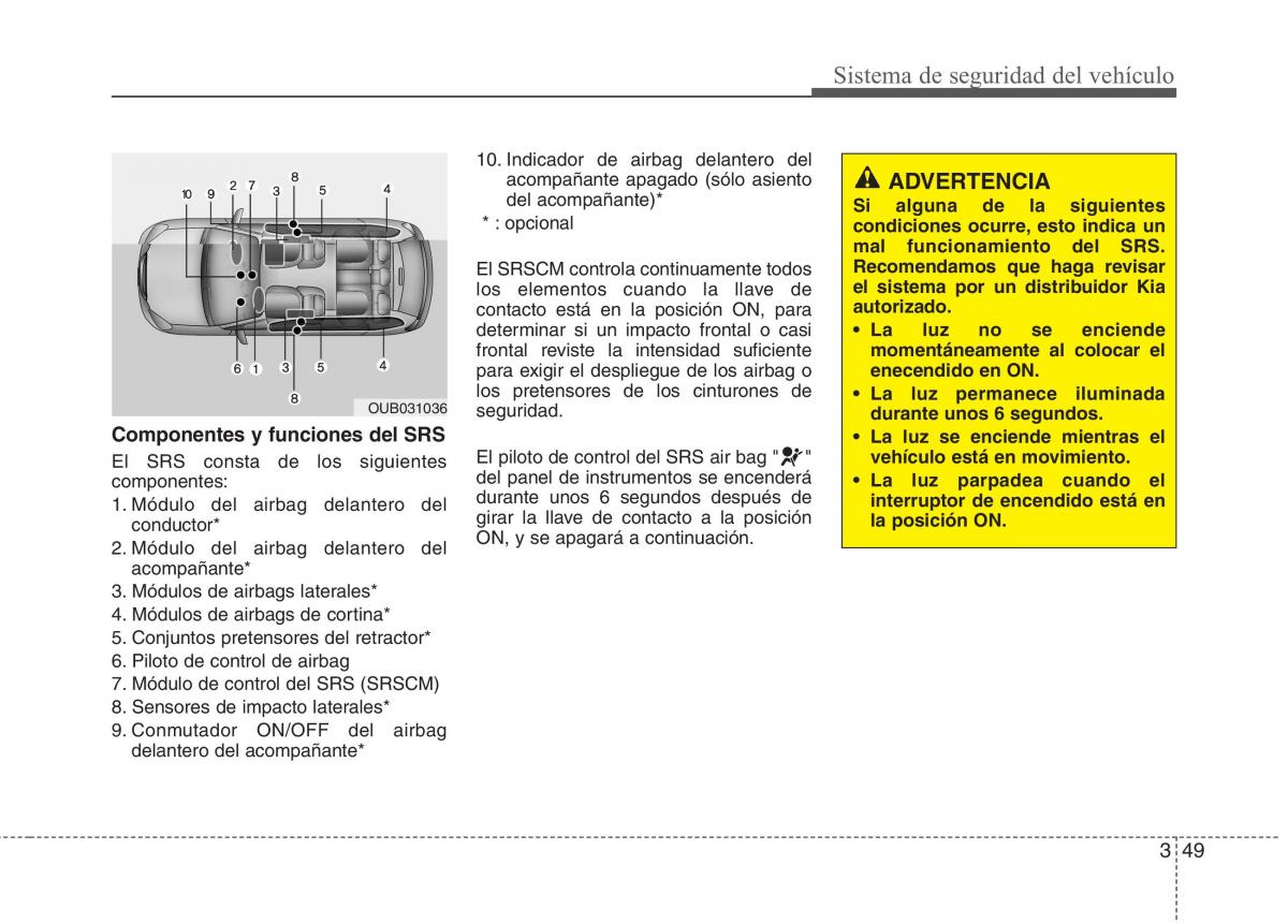 KIA Rio Pride UB manual del propietario / page 61