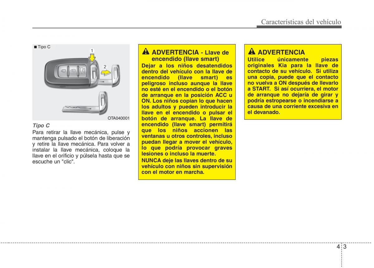 KIA Rio Pride UB manual del propietario / page 82