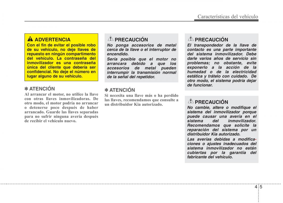 KIA Rio Pride UB manual del propietario / page 84