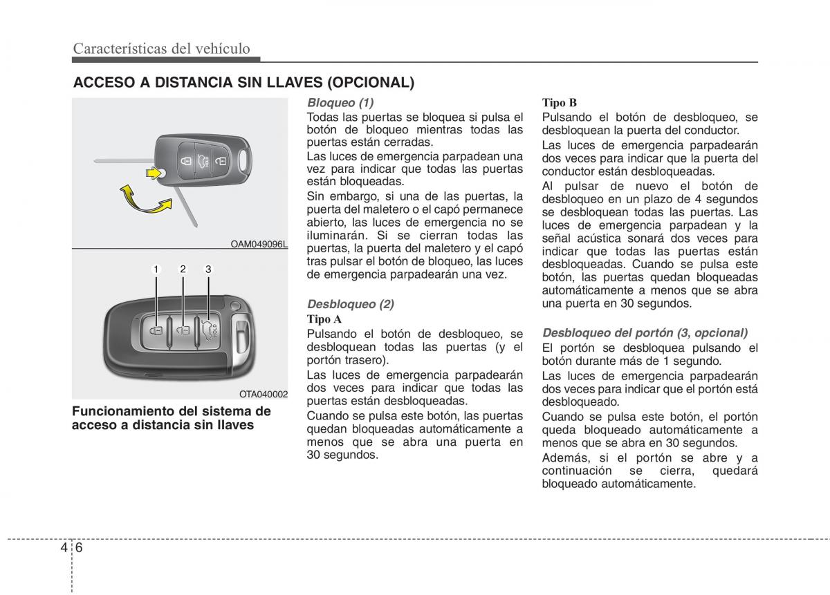 KIA Rio Pride UB manual del propietario / page 85