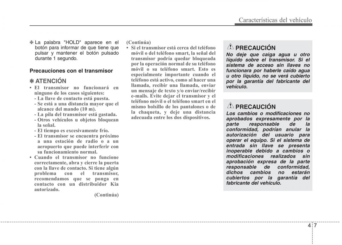 KIA Rio Pride UB manual del propietario / page 86